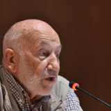 Gianni Berengo Gardin durante la presentazione del Libro dei libri